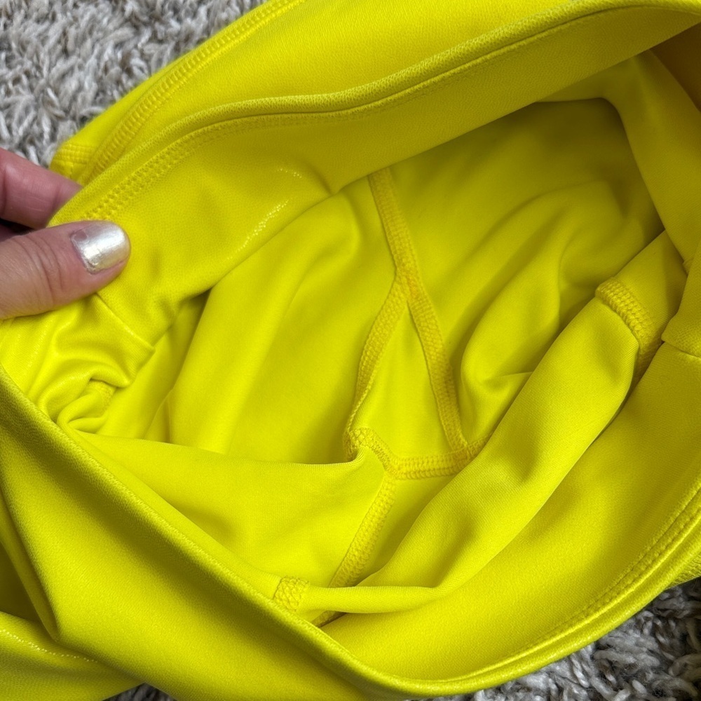 Zyia Active Leggings with Pockets Metallic Bright Yellow size 2 - Picture 14 of 14